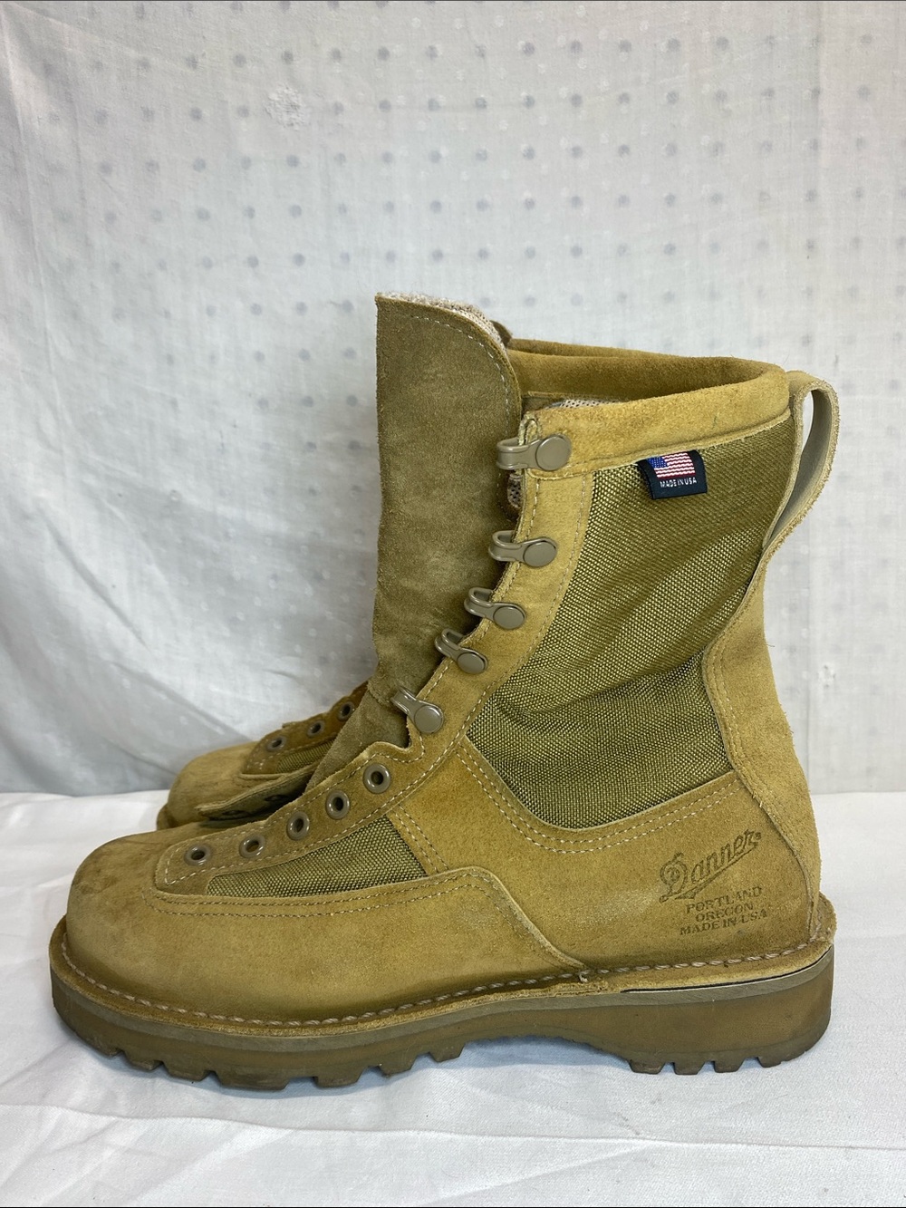 Danner Desert Acadia 26000 Men's Combat Boots Sz 8 Brown Leather No GTX